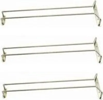 Produktbild von Gläserschiene 40 cm verchromt - 3 Stück