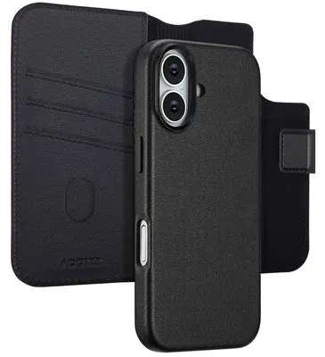 Imagen del producto de Funda Tipo Libro de Cuero 2 en 1 con MagSafe para Apple iPhone 17 - Onyx Black