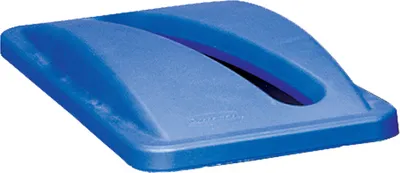 Image de Rubbermaid couvercle Slim Jim pour papier bleu