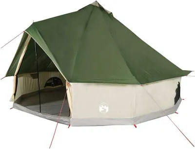 Produktbild von vidaXL Tipi-Familienzelt 10 Personen Grün Wasserdicht