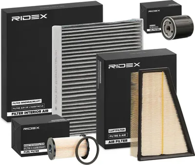 Produktbild von RIDEX Filterset Inspektionspaket Filtersatz für FORD MONDEO IV Turnier (BA7) S-MAX (WA6) GALAXY (WA6) MONDEO IV (BA7) MONDEO IV Stufenheck (BA7)