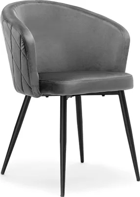 Zdjęcie produktu dla Krzesło Hampton Velvet Grafitowe