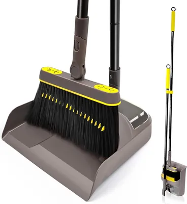 Obrázek produktu pro Besen Set, 138 cm, otočná hlavice o 180 stupňů, pro použití v interiéru