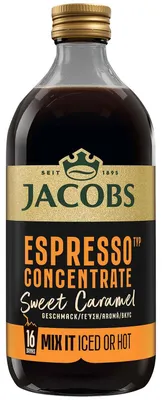 Zdjęcie produktu dla Koncentrat kawy espresso Jacobs, smak karmelu, rozpuszczalny, 485 ml