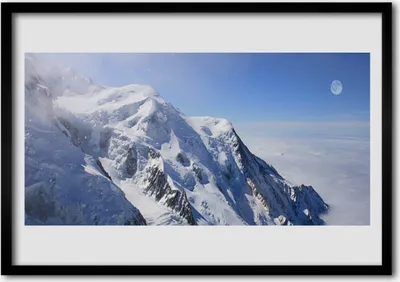 Produktbild von Bild 70x50 MDF-Rahmen Wandkunst Berglandschaft