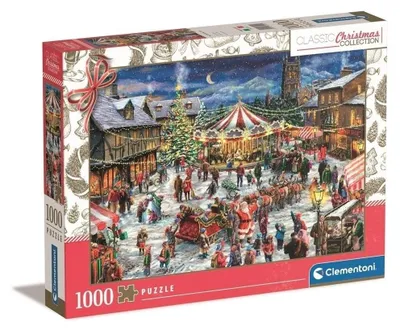 Produktbild von CLEMENTONI Puzzle 1000 Der Weihnachtsmarkt 81505