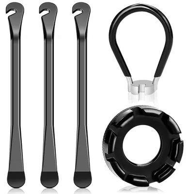 Productafbeelding van Fietsgereedschap spaaksleutel fiets - Nippelsleutel - Bandenlichter - Staal - Fietsgereedschapsset voor mountainbike en racefiets
