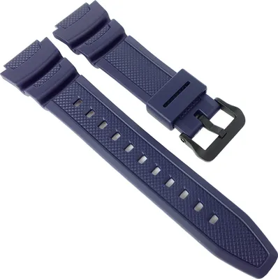 Produktbild von Casio Collection | Uhrenarmband 18mm Resin blau W-218H-2AVER, W-214H