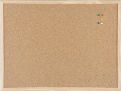 Immagine prodotto di Lavagna in sughero per ufficio MC040012010 cornice in legno bifacciale 60x45cm