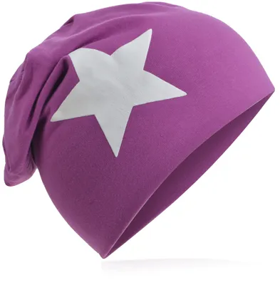 Produktbild von Kinder Beanie Gross Stern Orchidee S