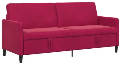 Obrázok produktu pre vidaXL Pohovka s úložným priestorom, vínovo červená, 192 x 78 x 87 cm, polyester