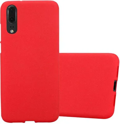 Produktbild von Cadorabo Schutzhülle für Huawei P20 Hülle in Rot Handyhülle TPU Etui Cover Case