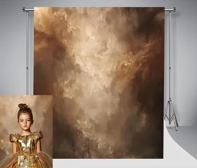 Produktbild von Inovra - Fotohintergrund 1,5 x 2,2 m - Braun, strukturierte Oberfläche - Abstrakte Kunst - Ideal für Neugeborenen-Porträts - Perfekt für Hochzeits-Fotoboxen - Professionelles Studiozubehör - Fotohintergrund