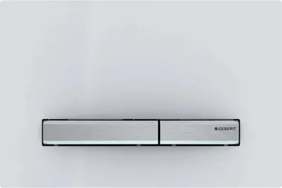 Produktbild von asdec life ® Betätigungsplatte Sigma 50 Design 2019, 2-Mengenspülung, weiß, 115.788.11.2