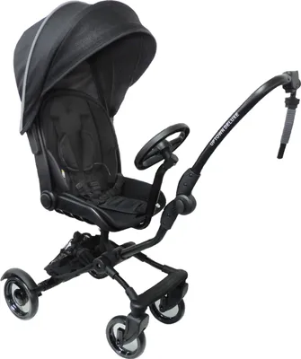 Produktbild von Eichhorn Uptown Rider Deluxe - Kleinkinder Geschwistersitz Anhänger für Kinderwagen mit Regenschutz und abnehmbarem Sonnendach