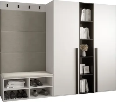 Produktbild von Garderobe MIRO Set 8 mit gepolsterten Paneelen Industrial Design