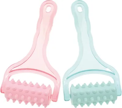 Produktbild von ELINA Massage Roller 18x9cm rosa & türkis sortiert