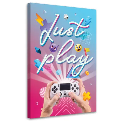 Produktbild von Leinwandbild Controller für Spieler 40x60 Feeby Bunt bild für die wand bereit zum aufhängen