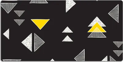 Produktbild von Schreibtischmatte Tischunterlage 90x45 cm Mauspad - Gezeichnete Dreiecke