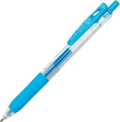 Produktbild von Gelschreiber "Sarasa Clip", hellblau, 0,33 mm, Quetschmechanismus, ZEBRA 14318