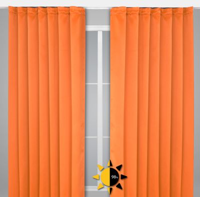 Orange und günstig in Vorhänge Gardinen kaufen online