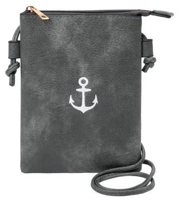 Produktbild von Leoberg Crossbag Tasche aus Kunstleder - Umhängetasche in 313126-Grau-17
