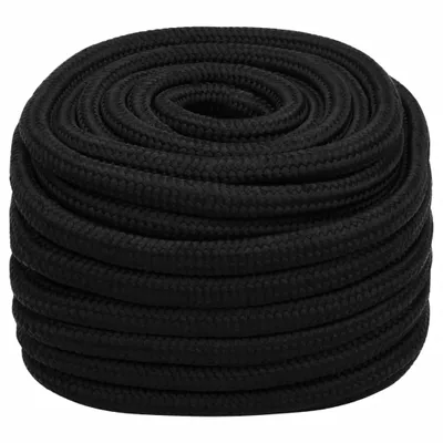 Image de vidaXL Corde de travail noire 20 mm 100 m Polyester