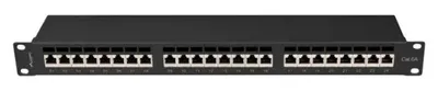 Produktbild von LANBERG Patchpanel 24-Port 1U 19" Cat.6A FTP geschirmt schw.