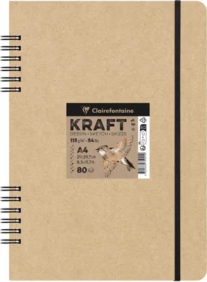 Obrázek produktu pro Clairefontaine 975941C Skicář 80 A4 115 g
