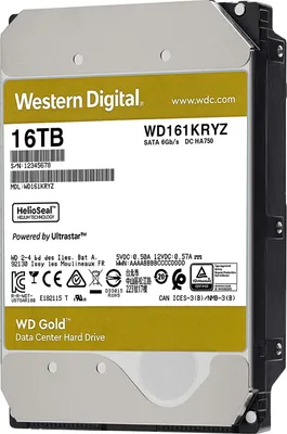 Produktbild von WD Gold Enterprise Class 16 TB, Festplatte, (SATA 6 Gb/s, 3,5", WD