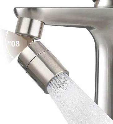 Obrázok produktu pre Dvojfunkčná súprava batérií do kúpeľne a kuchyne s 24 mm vonkajšou hlavicou – brúsený nikl