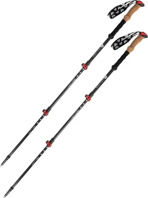 Image de Bâtons de randonnée Volven Adventure Carbon rouges