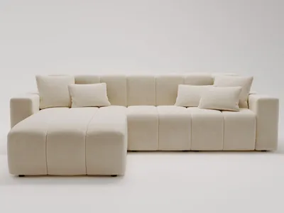 Produktbild von GrainGold Ecksofa L-Form Links Nork - Moderne Ecksofa, Wohnzimmer Ecksofa - Eckcouch Beige (Komodo 11)