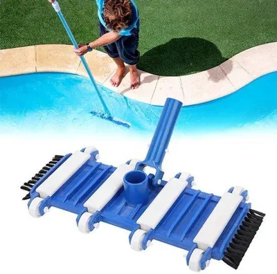 Productafbeelding van Zwembadstofzuiger, Zwembadstofzuiger, Zwembadstofzuiger, Zwembadborstel, Zwembadstofzuiger met Zijborstelwielen voor Zwembaden, Waterparken, Aquaria, Visvijvers