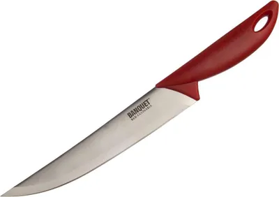 Obrázok produktu pre Culinaria Rotes Tranchiermesser 20cm - Präzisions-Küchenwerkzeug für Fleisch und Gemüse
