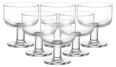 Produktbild von Glas Schüssel Dessertschale Glasschale - 24 cl - 6 Stück - Mit Fuß