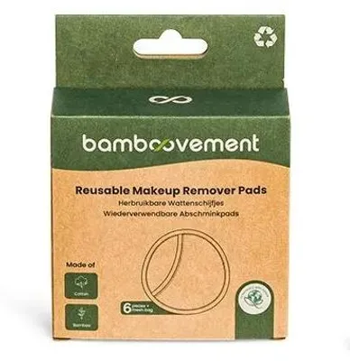 Produktbild von Bamboovement Wiederverwendbare Wattepads (6 Stück)
