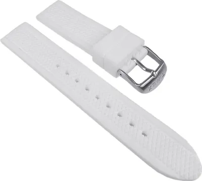 Produktbild von Timex Uhrenarmband Silikon weiß 18mm T2P061 T2P043 T2P041 T2P059