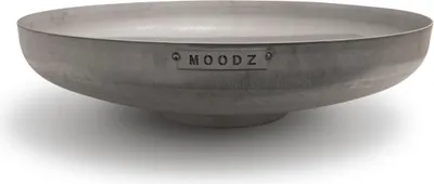 Produktbild von MOODZ Feuerschale 100 cm - Feuerschalen für den Garten - Feuerstelle Outdoor & Feuertonne - Feuerschale mit opt. Grillrost aus hochwertigem Edelsthal - Feuerkorb für den Garten - 100x100x25 cm