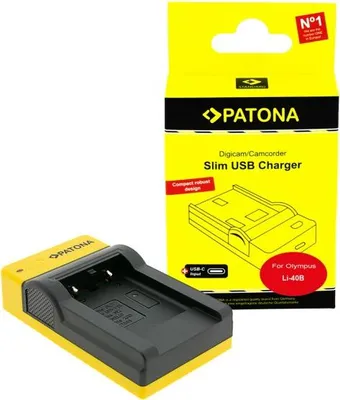 Produktbild von PATONA Slim USB Ladegerät USB-C für Olympus, Nikon, Pentax