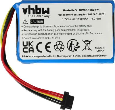 Produktbild von vhbw Akku kompatibel mit TomTom Pro 4000 GPS Navigation Navi (1100 mAh, 3,7 V, Li-Ion)