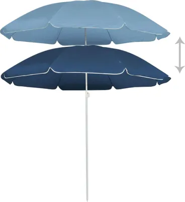 Obrázok produktu pre vidaXL Slnečník s oceľovým stožiarom modrý 180 cm