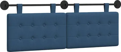 Immagine prodotto di vidaXL Testiera sospesa in tessuto blu