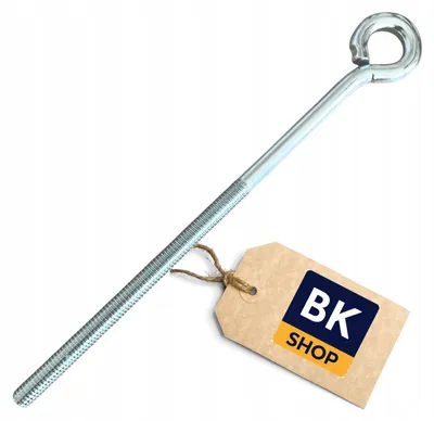 Produktbild von BKshop Metrischer Schraubhaken M8 x 100mm Verzinkt Gewinde