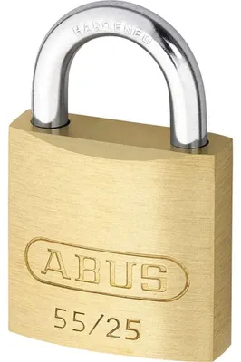 Produktbild von Abus 55/25 Messing Vorhängeschloss Gleichschließend