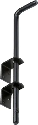 Produktbild von Schwarzer Bodenschieber aus verzinktem Stahl, 50 cm, 16 mm Riegelstärke, pulverbeschichtet
