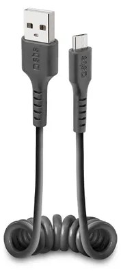 Image de SBS Câble spiralé micro USB transfert de données et chargement