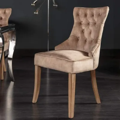 Produktbild von Edler Stuhl MODAN light-brown Samt mit Komfortgriff
