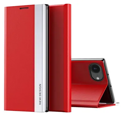 Produktbild von Handyhülle für Apple iPhone 17e / 16e Flip Kunstleder Schutz Cover Tasche Rot
