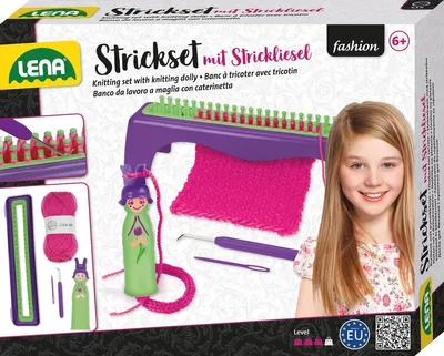 Image de Lena Set de tricot avec poupée tricoteuse